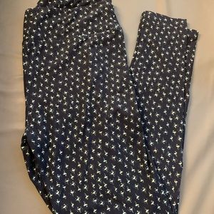 Blue flamingo LuLaRoe Leggings